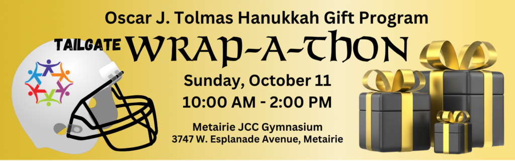 Oscar J Tolmas Hanukkah Gift Program 2026 Tailgate Wrap-a-thon